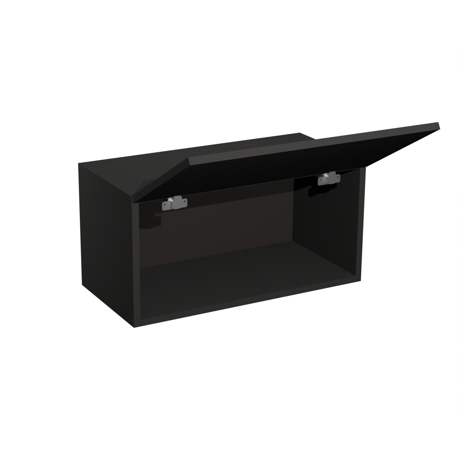 Шкаф навесной 600х300х550 мм BROZEX-WOOD Next, 3 ярус, графит / дуб вотан