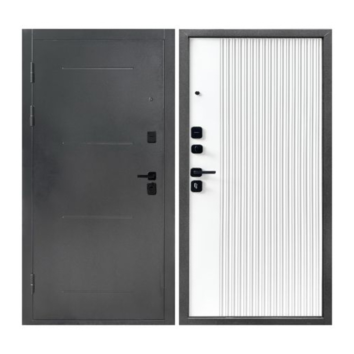 Дверь входная Форпост Монблан, 2050х960х95 мм, правая, эмалит белый Дверь входная Форпост Монблан, 2050х960х95 мм, правая, эмалит белый