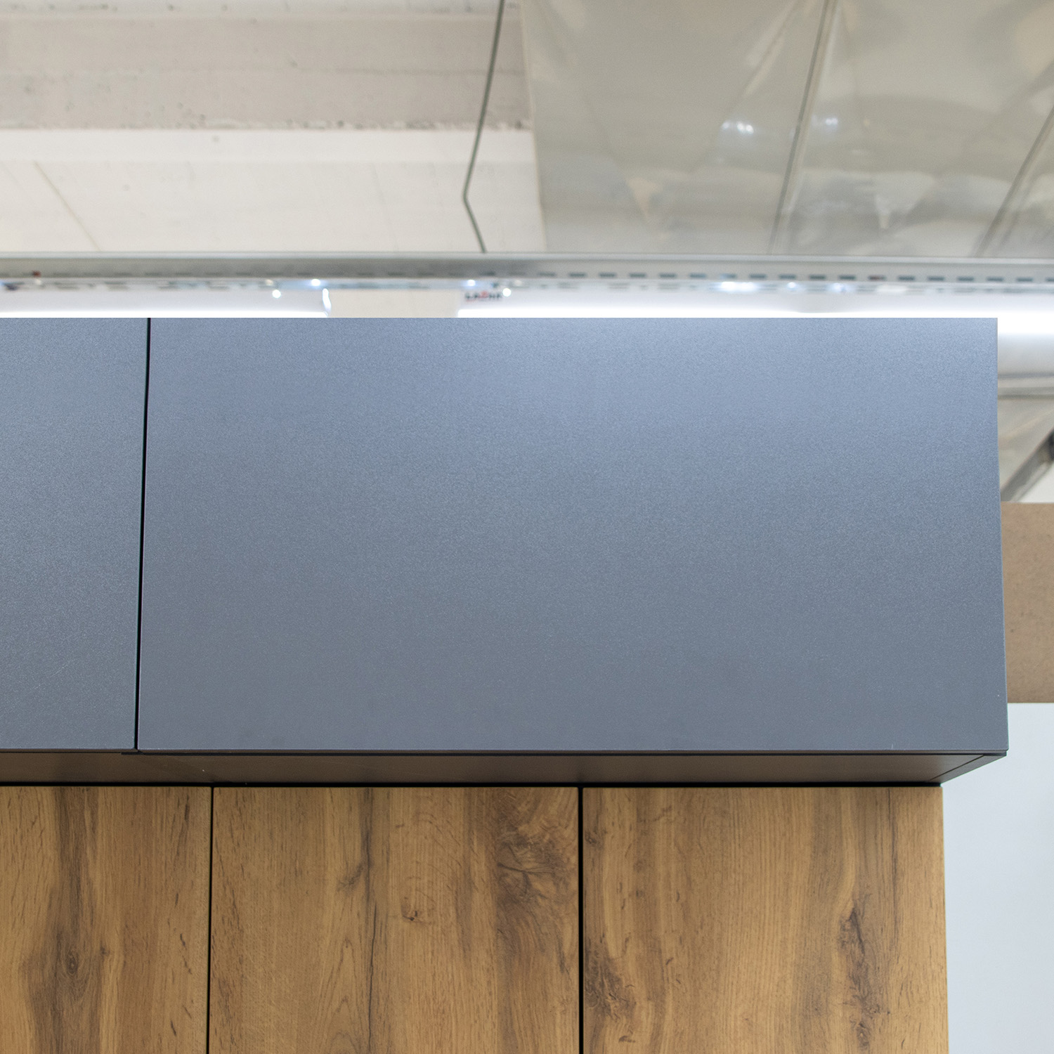 Шкаф навесной 600х300х550 мм BROZEX-WOOD Next, 3 ярус, графит / дуб вотан