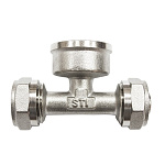 Тройник переходной 20х3/4"(Ø20)х20 цанга/мама STI (875) *1/70