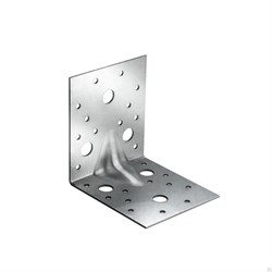 Уголок крепежный равносторонний усиленный  90х90х40х2мм KUU-90х40 *100 Уголок крепежный равносторонний усиленный  90х90х40х2мм KUU-90х40 *100