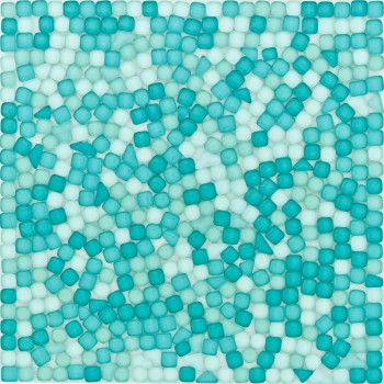 Мозаика 30х30 см Гранит Холл LSK 775, 0.09 м², стекло, бирюзовый