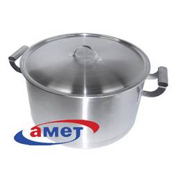 Кастрюля нерж. "АМЕТ"20,0л d31,6см, выс.26см, d дна 28,7см 1с2069  (Аша)   *1