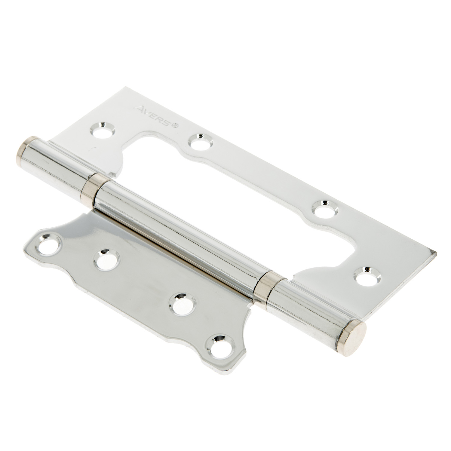 Петля без врезки 125*75*2,5мм ХРОМ CR (комплект 2шт.) AVERS *1/6/48