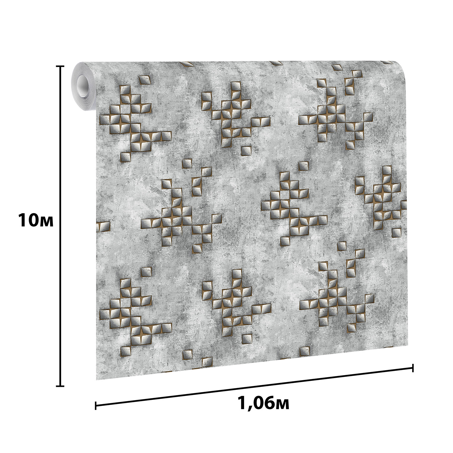 яяяОбои  флиз. "Эрисманн" Profi Deco Tetris 60716-06 10.05х1.06м *6