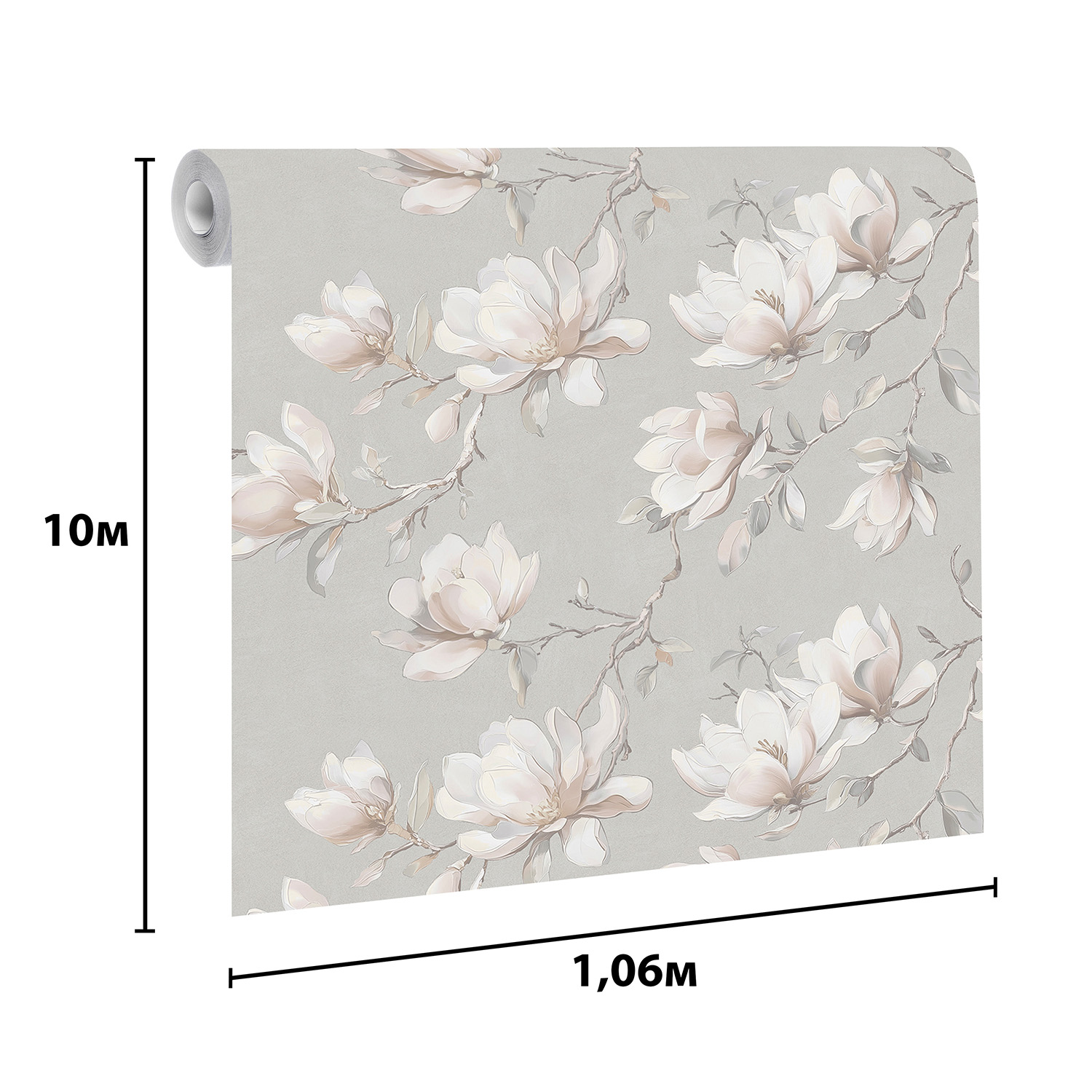 Обои  флиз Victoria Stenova Stenova Magnolia (сер.) 585106 1.06*10м *6