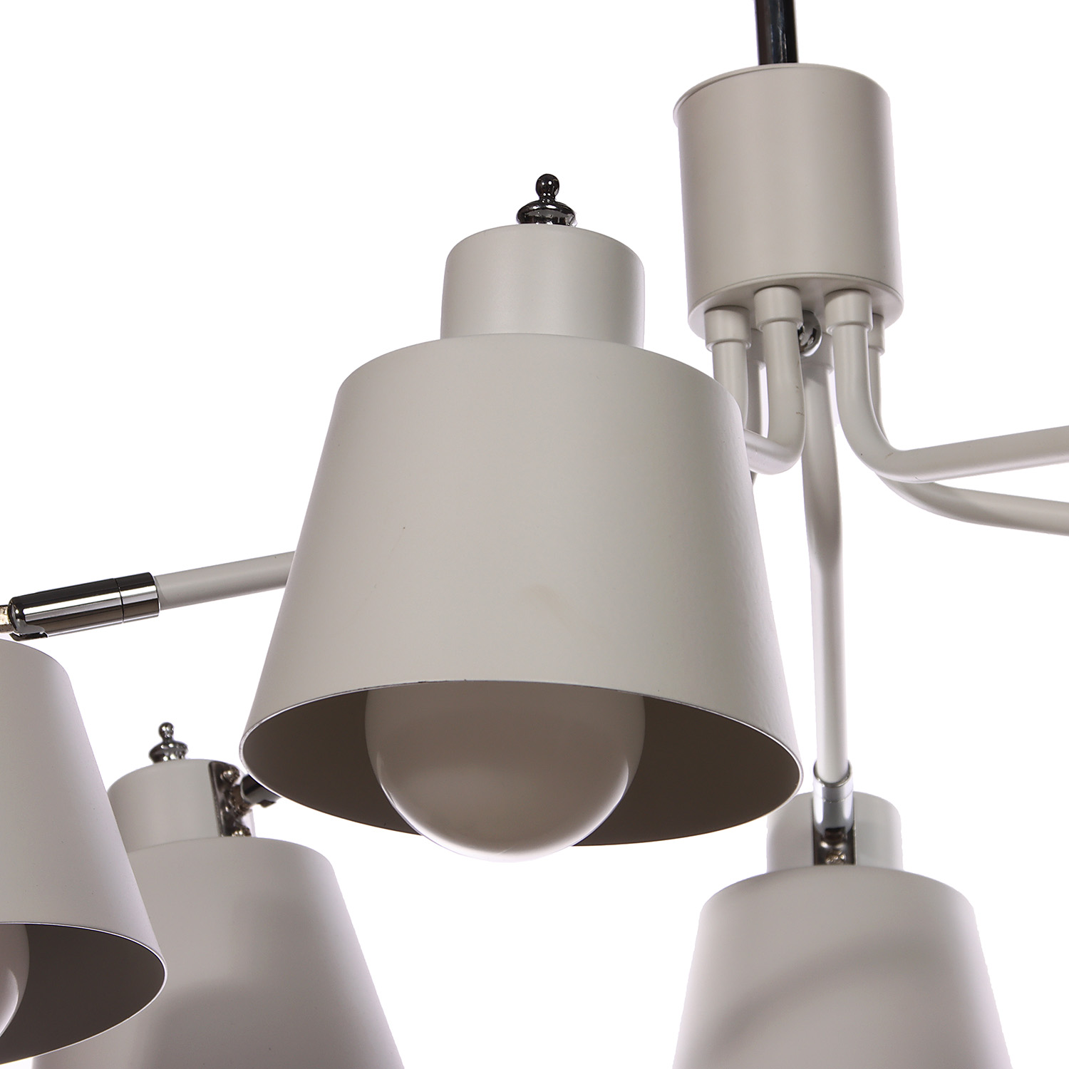 Люстра N5125/6 WT+CR Е27 3*40Вт ( h=400;d=660) VERNER LIGHTING *1