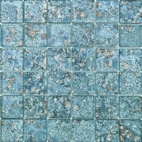 Мозаика 30х30 см Foshan, 0.09 м², стекло, голубой