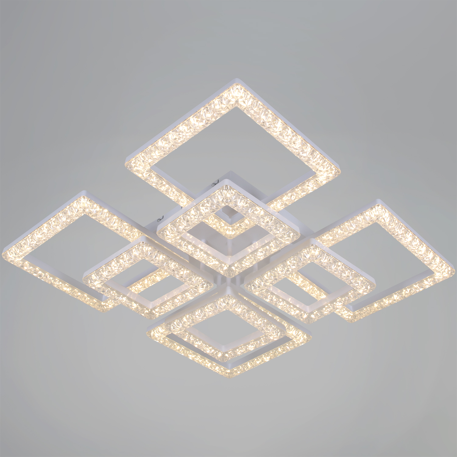 Люстра 88120-0.3-4+4C WH LED 3000-6500К 176W ПДУ ПДУ+диммер S=32м2  *1