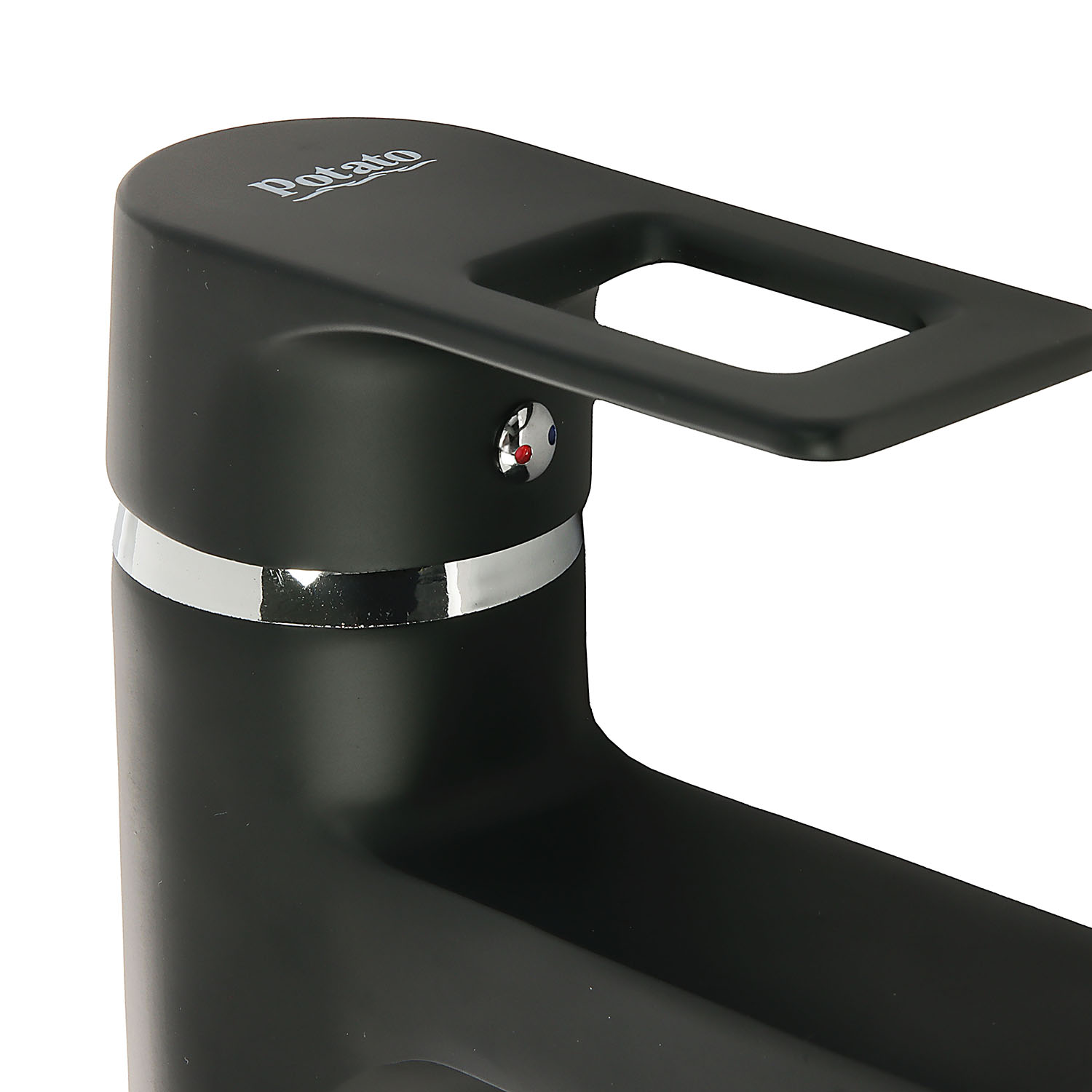 Смеситель для умывальника Potato P1030-6 (черный) *1/10