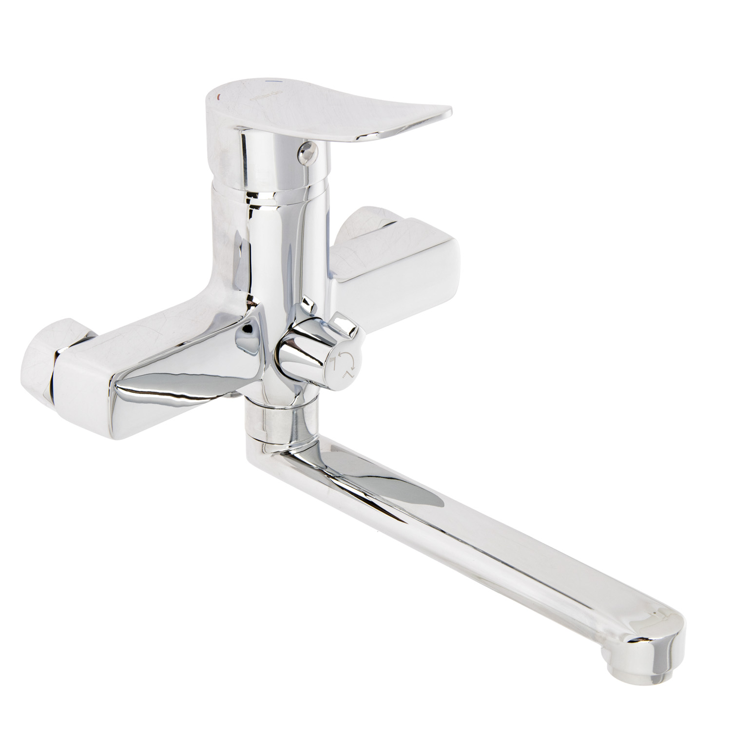 Смеситель для ванны Demi Milardo DEMSB02M02, длинный излив, однорычажный, с лейкой