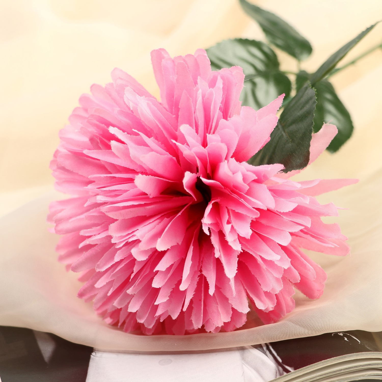 Цветы искусственные "Астра сфера" 12х60 см, розовый 2803582