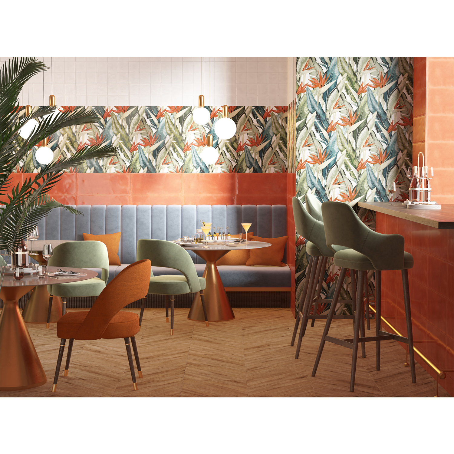 Плитка 60х25 см настенная 1.2 м² Gracia Ceramica Mango, красный