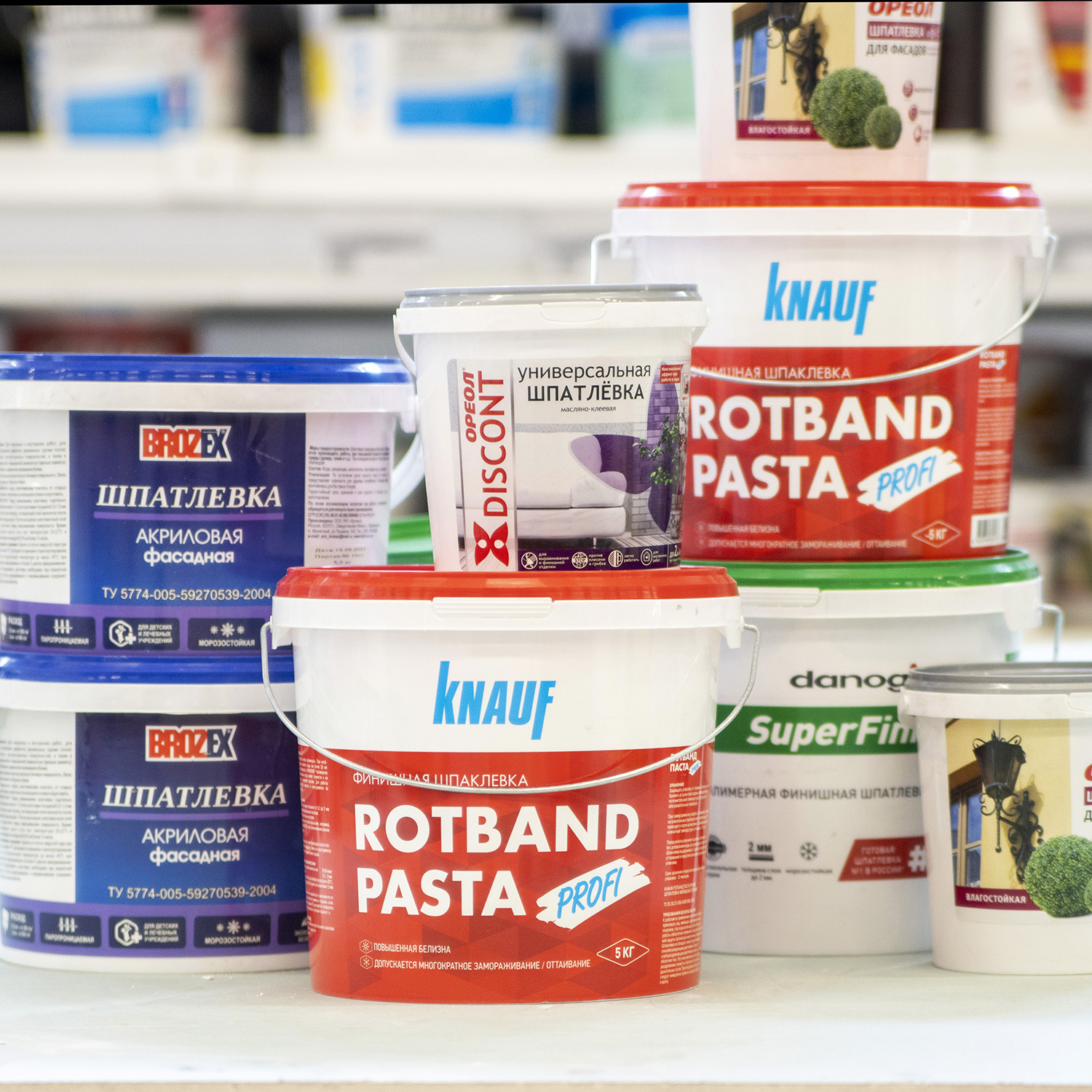 Шпатлевка фасадная акриловая 3 кг BROZEX