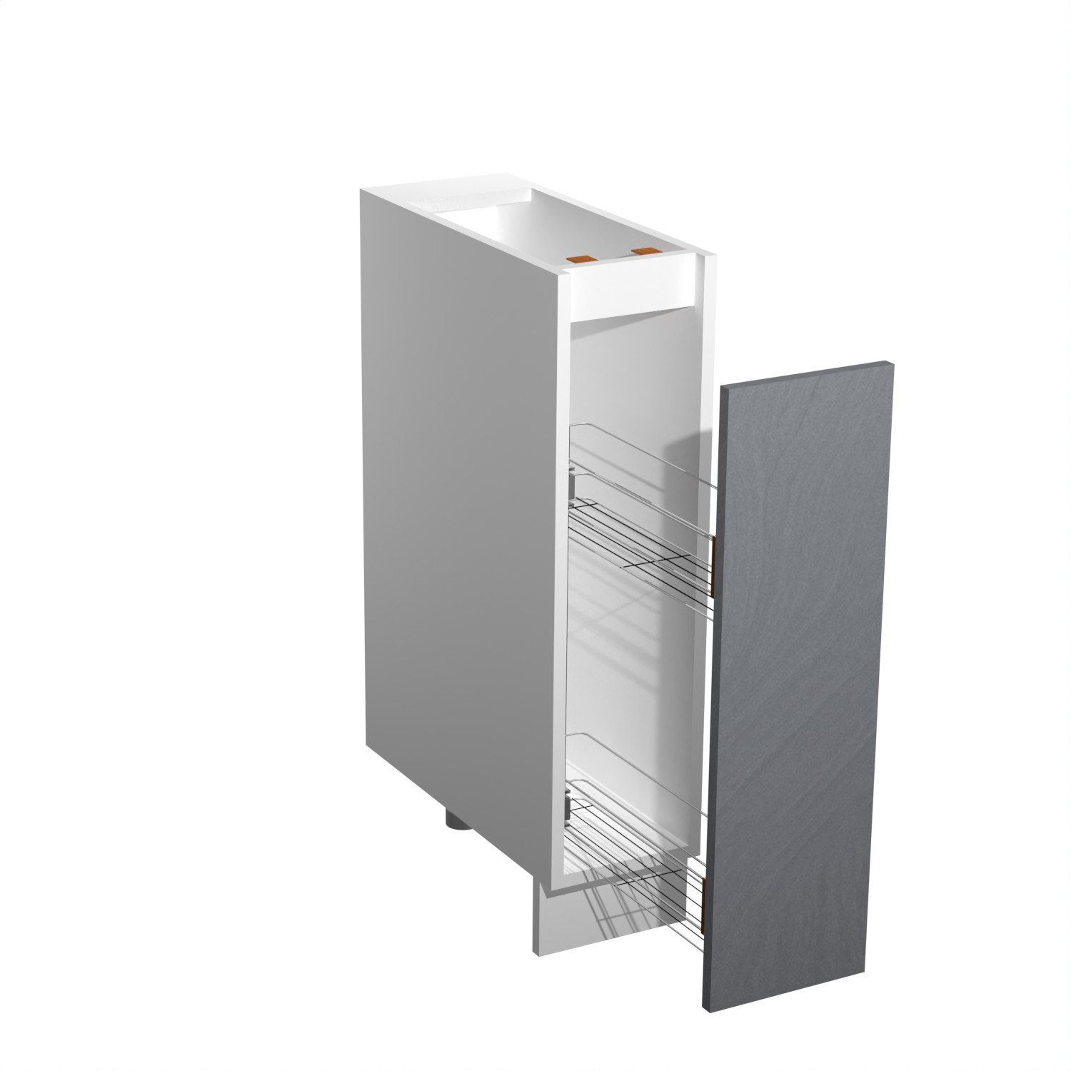 Шкаф напольный бутылочница 200х850х600 мм BROZEX-WOOD GreyWind