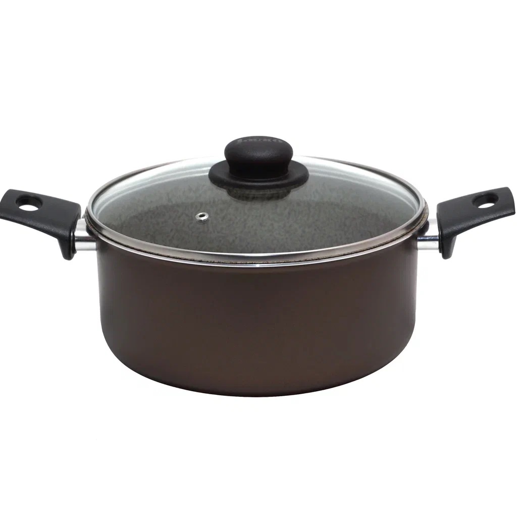 Кастрюля алюм.а/приг. Jarko "MERLETTO" 4,5л d24см Стек.кр. JMr-224-11 *1/4