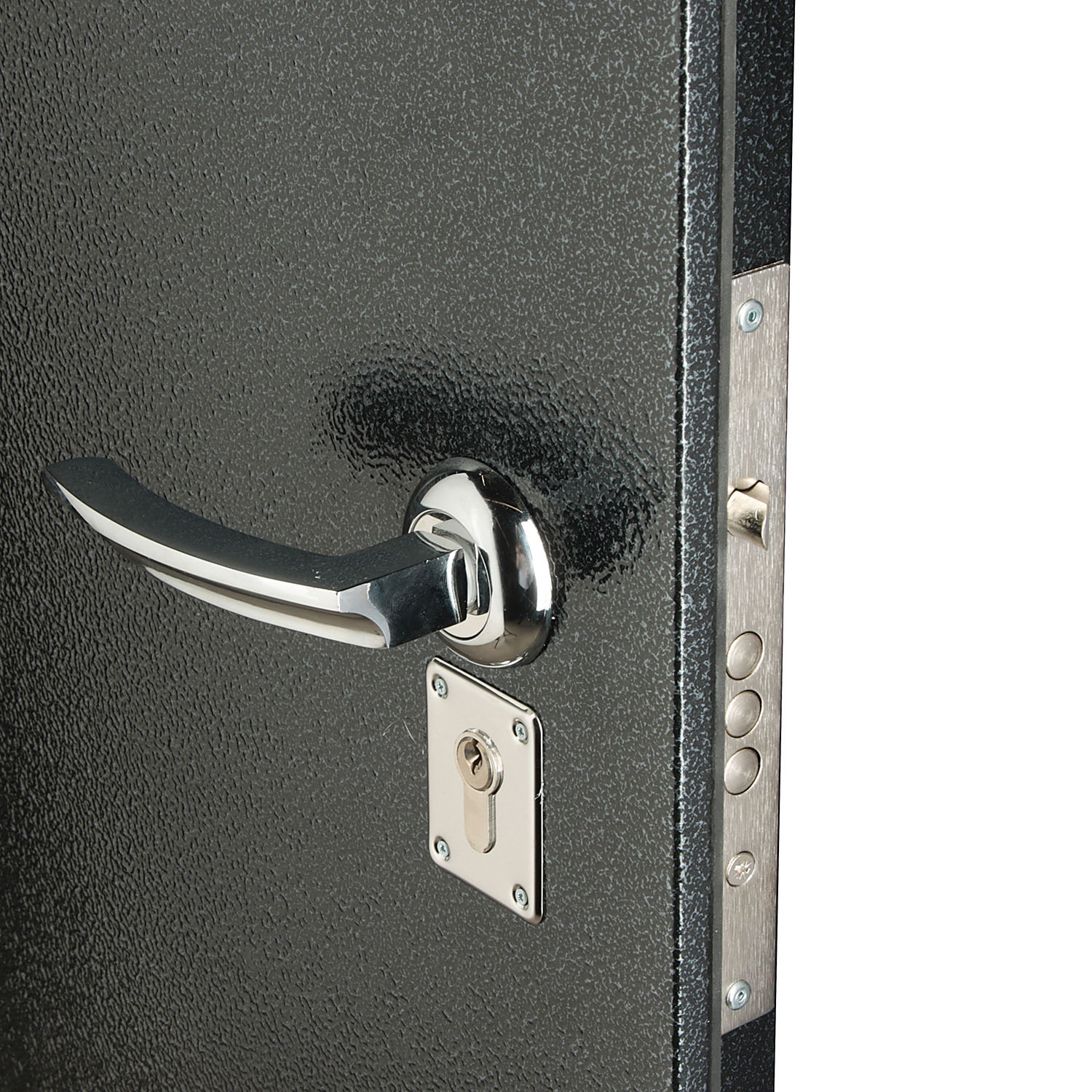 Дверь входная Двери Гуд GOOD LITE-4, 860х2050х50 мм, левая, серебристый антик