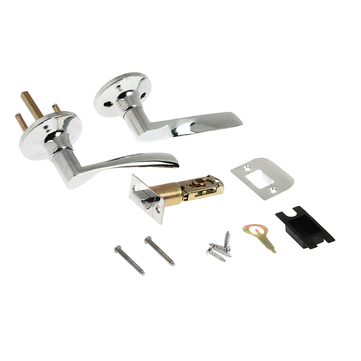 Ручка с защелкой фалевая Avers 8023-05, без запирания, цвет хром