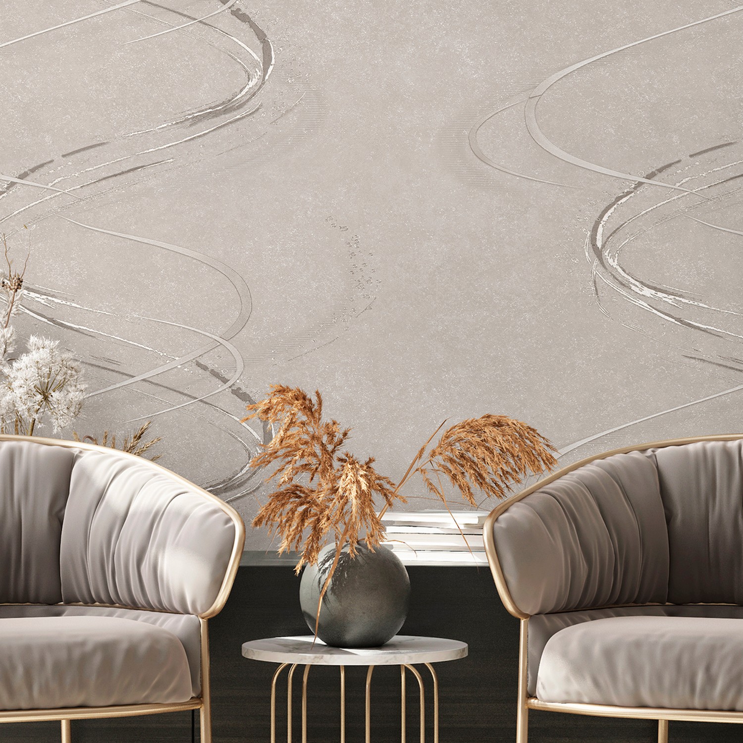 Обои  флиз  Ateliero Tornado (беж.) 589236 1.06*10м *6