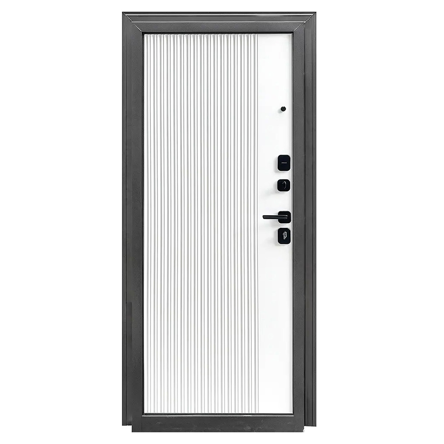 Дверь входная 2050х960х95 мм Форпост Монблан, левая, эмалит белый