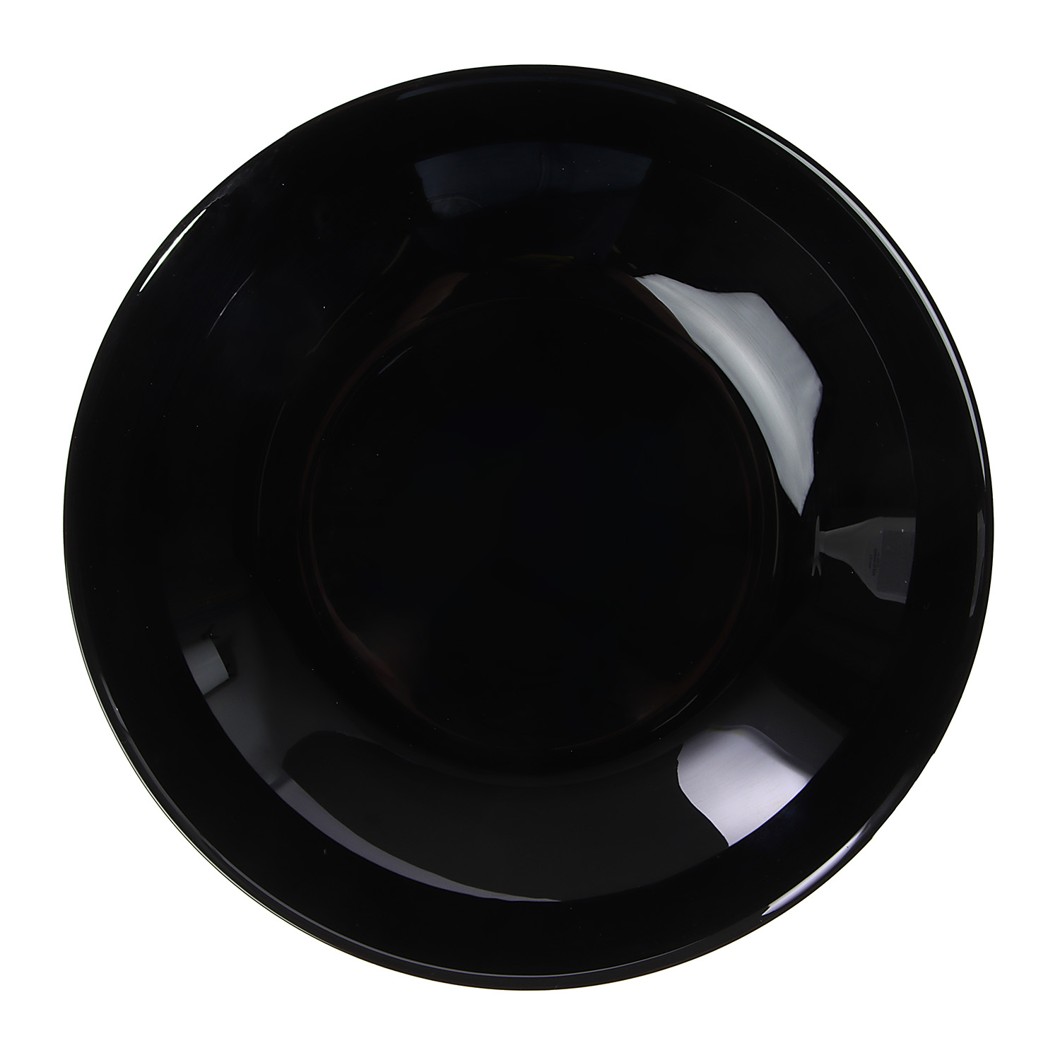 Тарелка стекло "ЛИЛИ" черный 20см суповая V0462 (Luminarc) *12