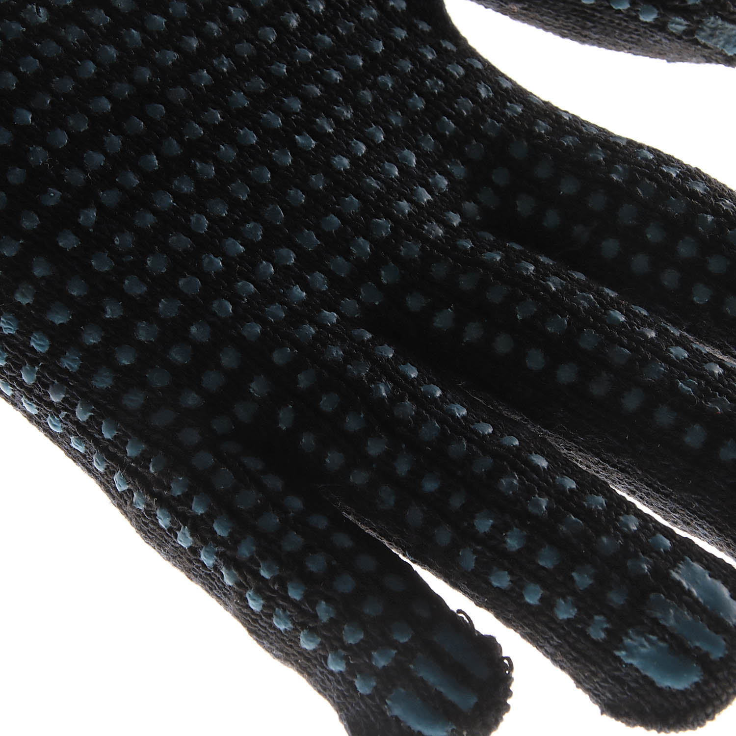 Перчатки ХБ с ПВХ 10кл (5нитей) 95гр черные двуслойные зимние (648Р) Ladoni *5/100/200