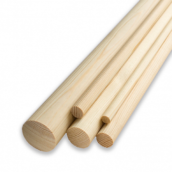 Круглый погонаж 2.1-2.2 м, 40 мм, сращенный, без сучков