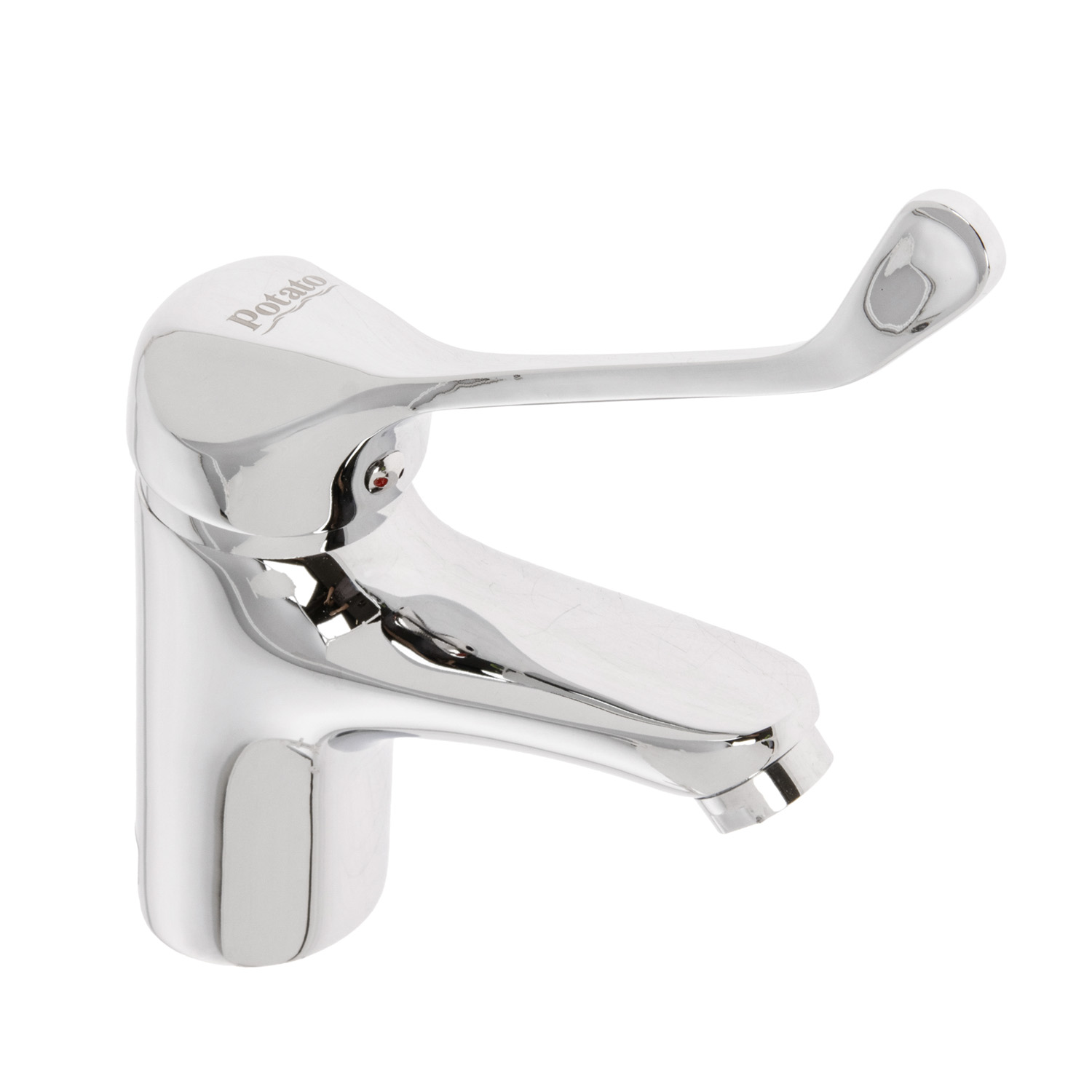 Смеситель для умывальника Potato P1005, короткий излив, рычажный, хирургический