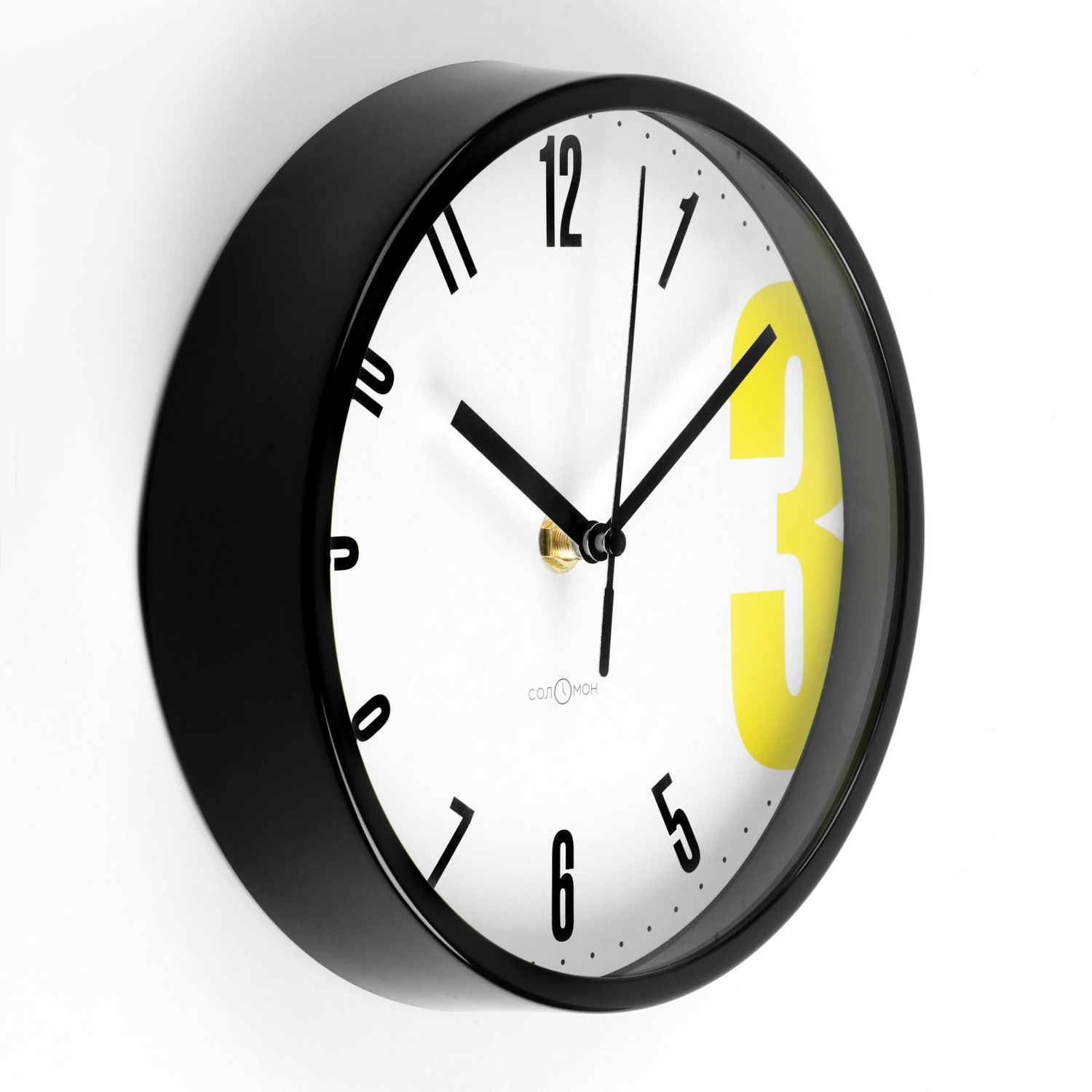 Часы настенные, интерьерные, Классика, "Тройка", бесшумные, d-20 см 10059315