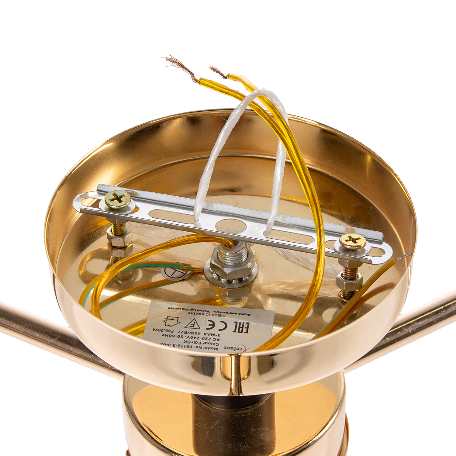 Люстра 09112-3.3-03 FG+BK 40Вт S=18м2    *2