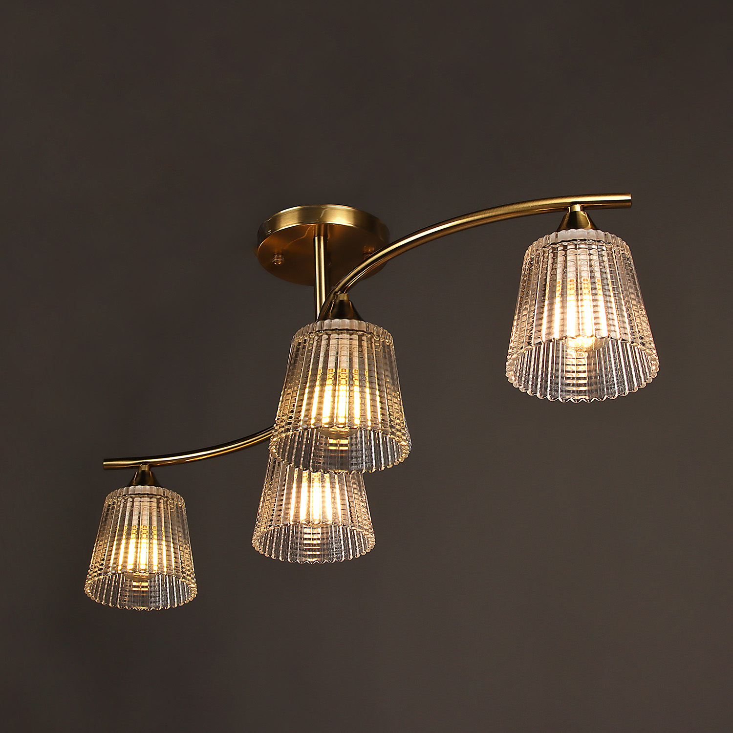 Люстра N6580/4 COP 4*40W E14 220V (l-725; w-220; h-245)  VERNER LIGHTING *1