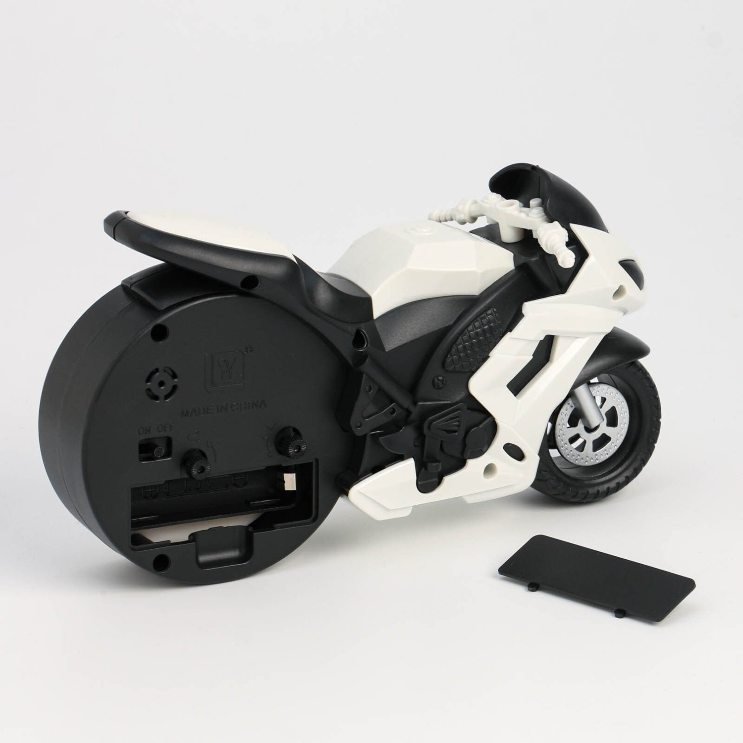 Будильник детский  "Мотоцикл", дискретный ход, 19 х 10 х 5 см   7352023