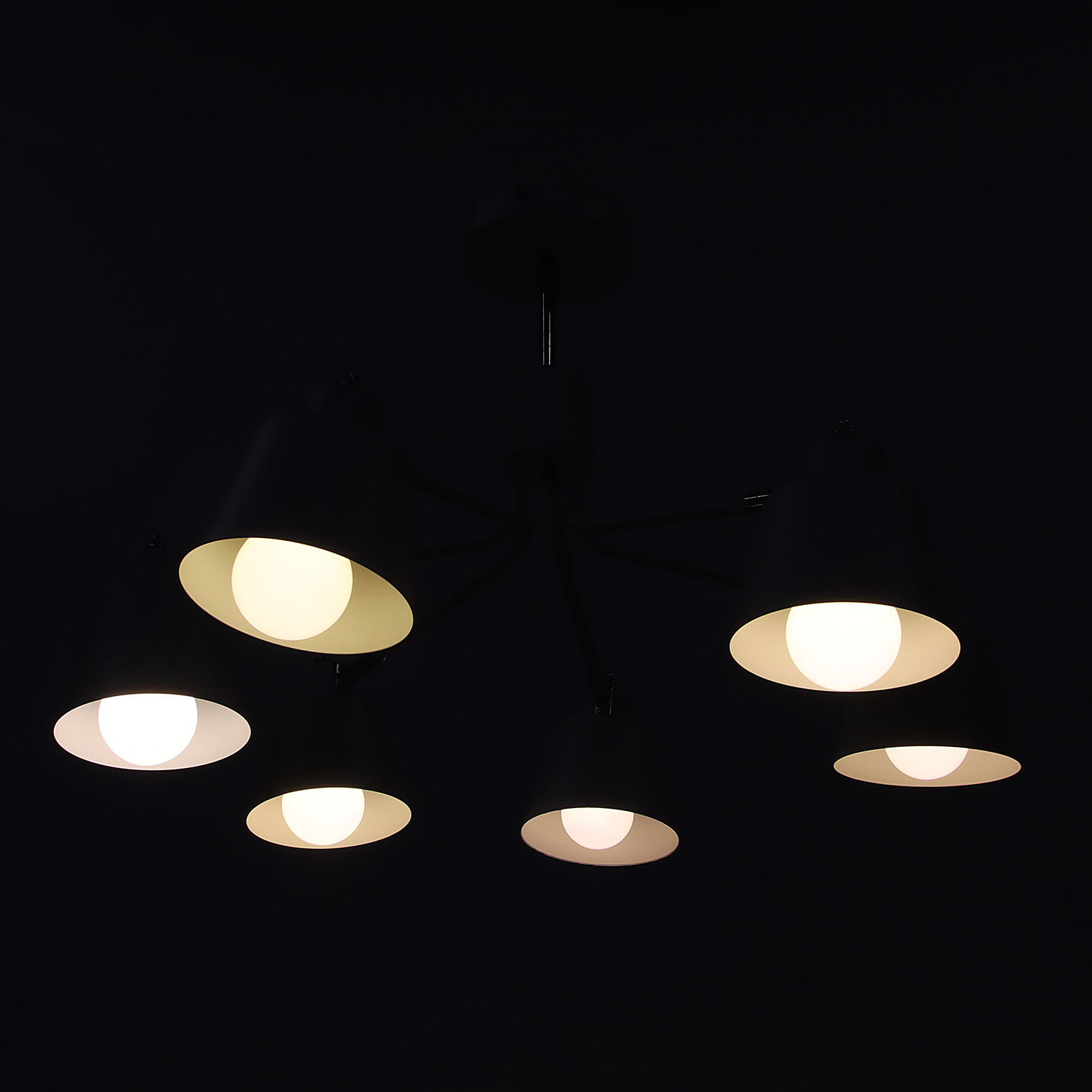 Люстра N5125/6 WT+CR Е27 3*40Вт ( h=400;d=660) VERNER LIGHTING *1