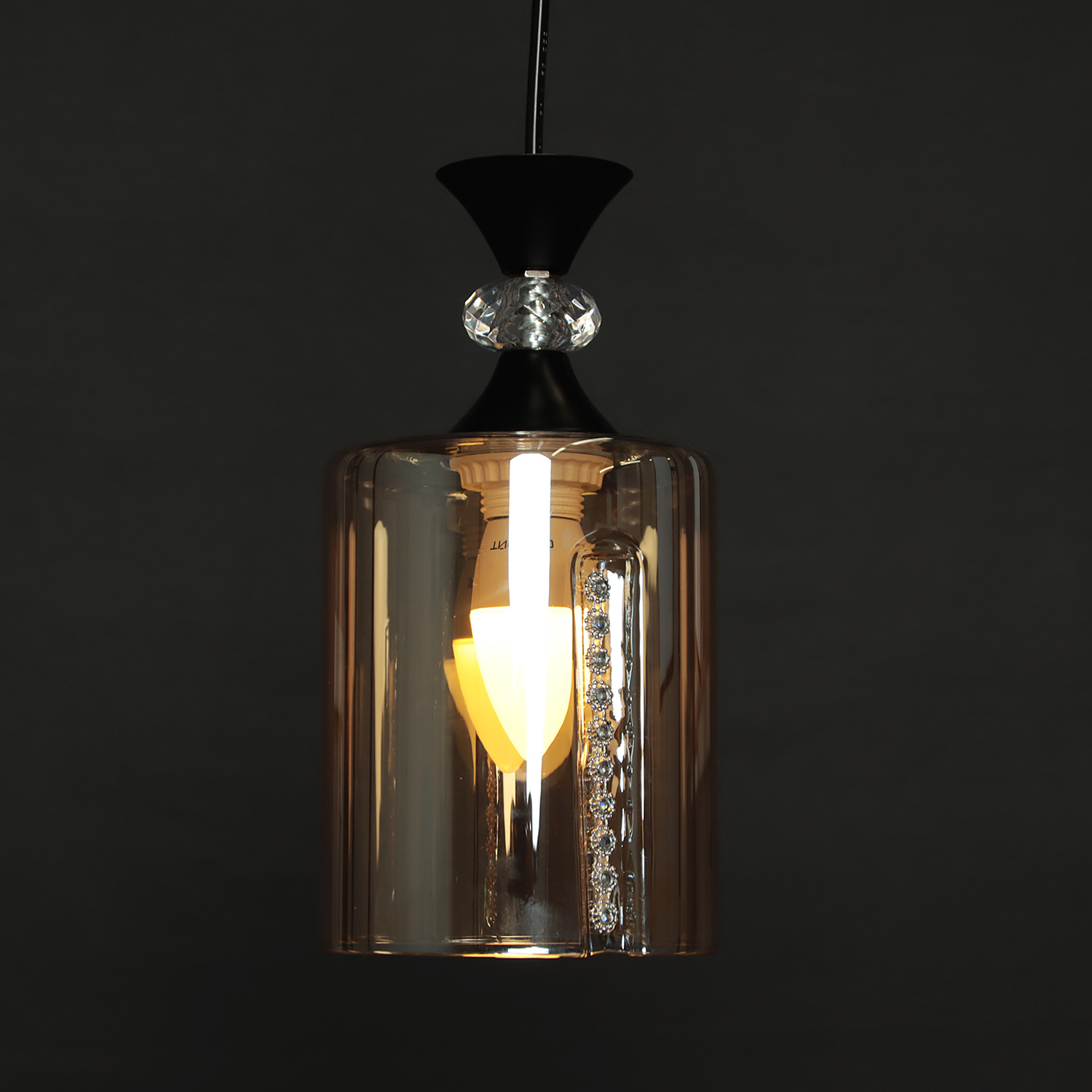 Люстра N5601/1H 1*40W  E27 (d-130; h-260/h700)  VERNER LIGHTING *1