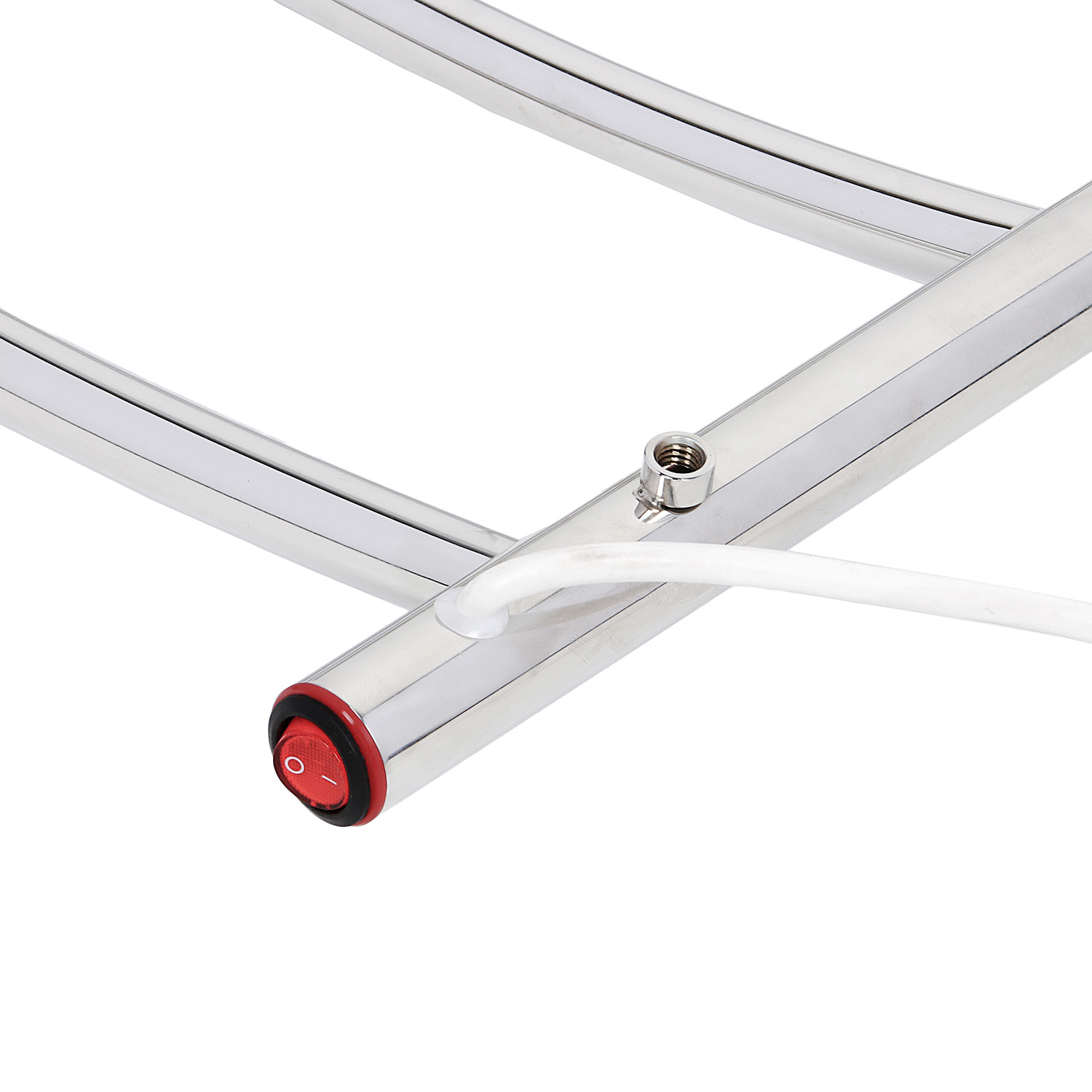 Полотенцесушитель электрический лесенка Радиус 500х500 3/4" нерж. 4 полки TERMAX TEL25050-1 *1