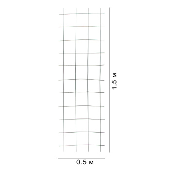 Сетка кладочная 1.5х0.5 м, 50х50 мм, 2.5 мм Сетка кладочная 1.5х0.5 м, 50х50 мм, 2.5 мм