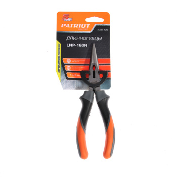 Длинногубцы PATRIOT LNP-160N трехкомпонентная рукоятка, 160мм *1