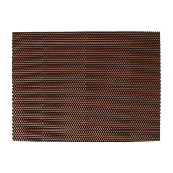 Коврик грязезащитный ЭВА TUP, 68х48 см, соты, коричневый