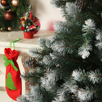 Елка искусственная Елки от Мишки «Элитная», 220 см, ПВХ, зеленый с инеем Елка искусственная Елки от Мишки «Элитная», 220 см, ПВХ, зеленый с инеем