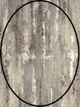 Ковер 1000х2000 м Витебские ковры Орландо, ворсовый, овал, 1.79 м², серый