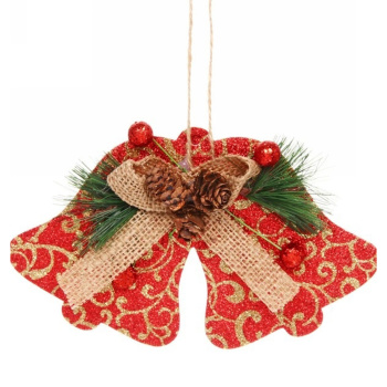 Подвеска «Колокольчики», красная, 15 см