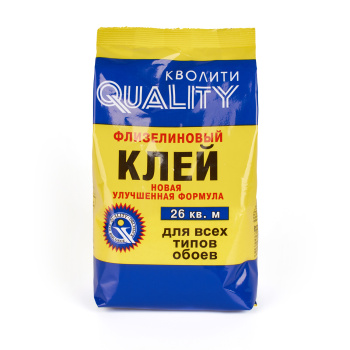 Клей для обоев Quality, флизелиновый, 26 м², 200 г Клей для обоев Quality, флизелиновый, 26 м², 200 г