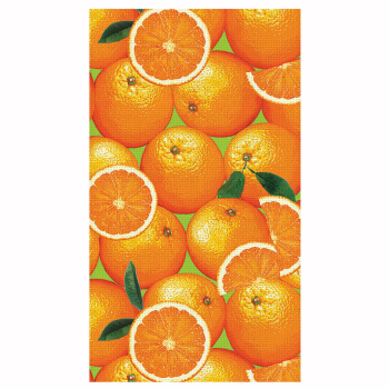 Полотенце вафельное 40*70см 4062/1 Апельсины Самойловский текстиль *10/30