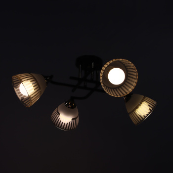 Люстра A3938/4 FGD+ВК Е27 4*40Вт ( h=250; d=640)  S=16м2 VERNER LIGHTING *1 Люстра A3938/4 FGD+ВК Е27 4*40Вт ( h=250; d=640)  S=16м2 VERNER LIGHTING *1