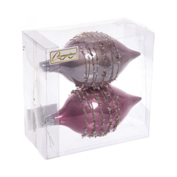 Набор украшений SHINE "Star Thread" 13,8х6,5 см (2 шт.), rose pink/baby pink