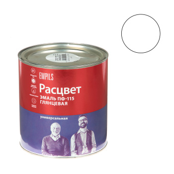 Эмаль алкидная 2.7 кг Расцвет ПФ-115, белая