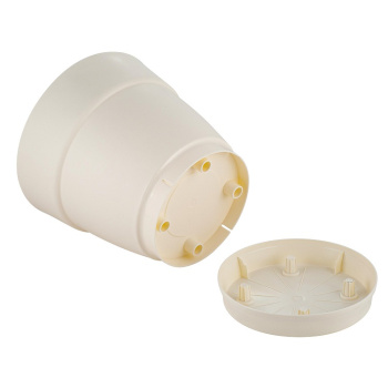 Кашпо пластм. "Villa de Fiori"  2л d верха 170мм h155мм с поддоном Белосн. жасмин IG660110048*1/15