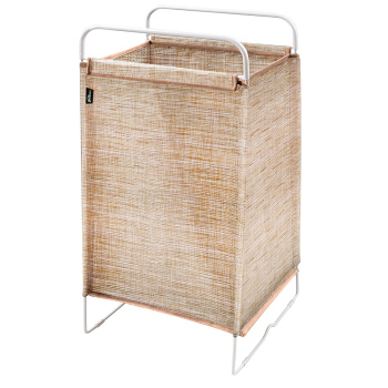 Корзина для белья тканевая на металл. каркасе Складная 405х310х750мм цвета-"микс" HSC3 "Ника" *1/10