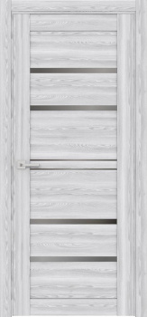 Дверь межкомнатная ЦАРГИ ПВХ Х31 Ривьера Айс/графит стекло 900 мм Двери ГУД *1