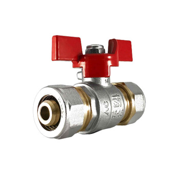 Кран шаровый 16х16 цанга/цанга бабочка STI (аналог ИД33) *1/10/120